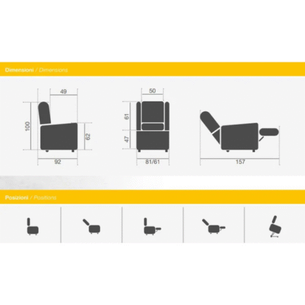 KSP Poltrona K55-2R  Telo Copripoltrona Omaggio - immagine 3