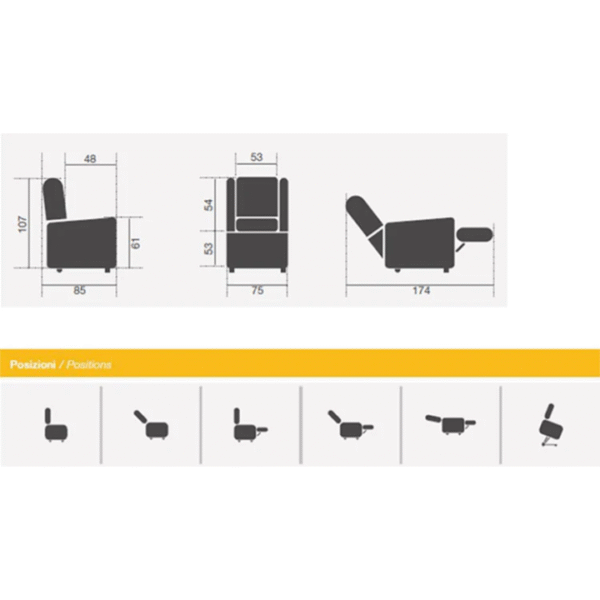 KSP Poltrona K91PAB 2R 2 1
