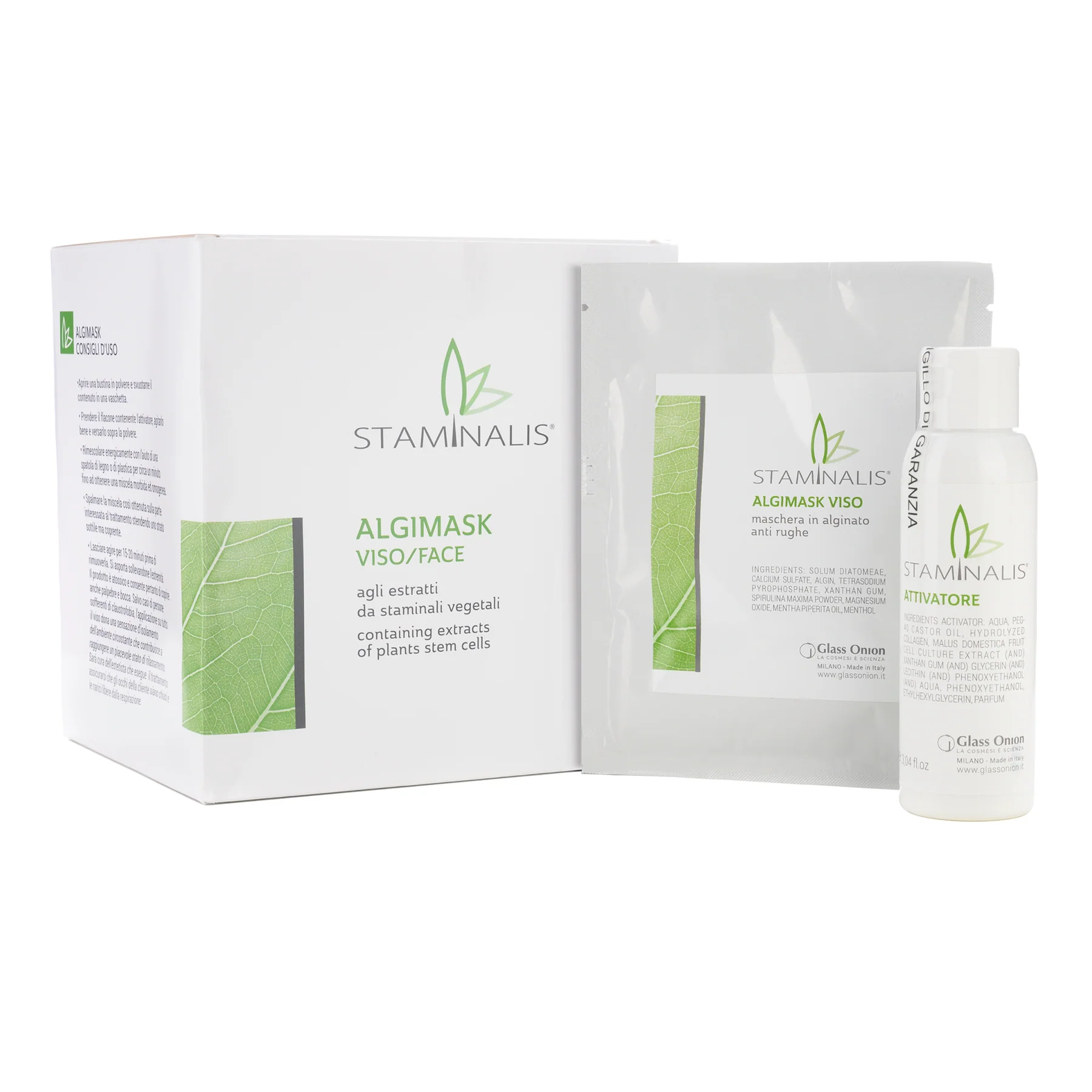 Staminalis Algimask Viso – Kit da 6 trattamenti |  Idratante e Anti-age
