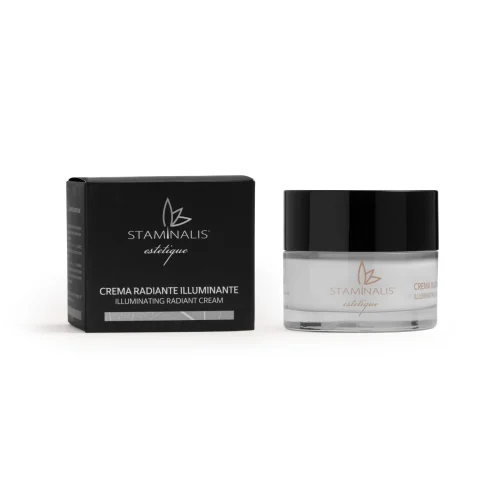 Crema Radiante Illuminante (50ml) Crema Radiante Illuminante (50ml)
Risveglia la luminositร del viso, contrasta il colorito spento e uniforma l'incarnato grazie ad attivi anti-ossidanti.